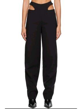Dion Lee Y Front Buckle Pant Trousers XXS Black